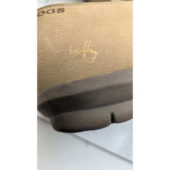 John Fluevog Travel Vogs Lace Up casual Shoes Leather tan mens 10 - Picture 4 of 12